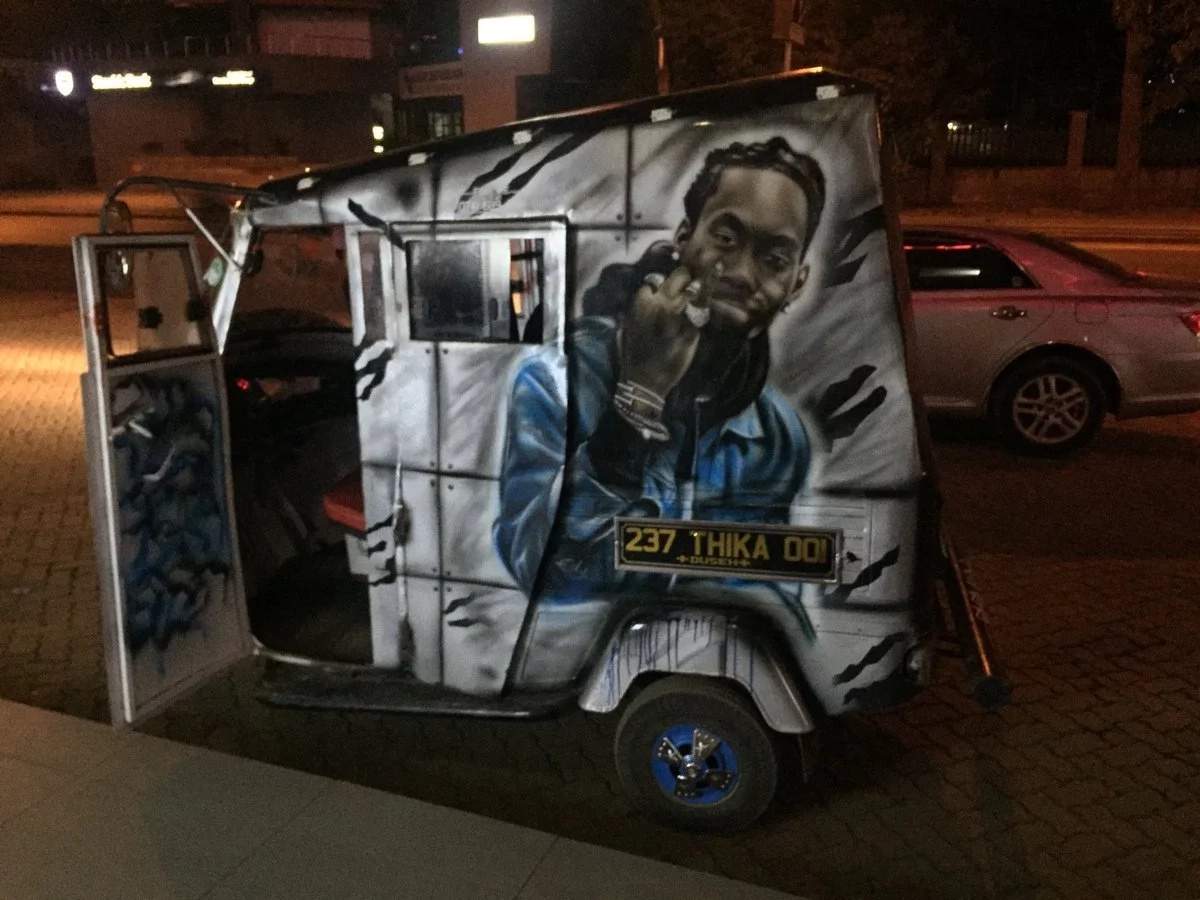 Photos of pimped up tuk tuk that has taken Thika town by storm