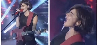 Watch Anne Curtis amaze the crowd by singing a rock song and playing the electric guitar on 'It's Showtime!’