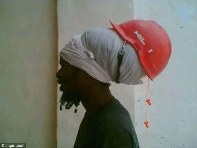 Is he protecting his head or his dreadlocks? Photo: Imgur.com