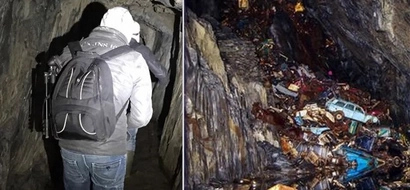 Abandoned slate mine is very interesting target to explore. These guys were speechless about the graveyard they found!