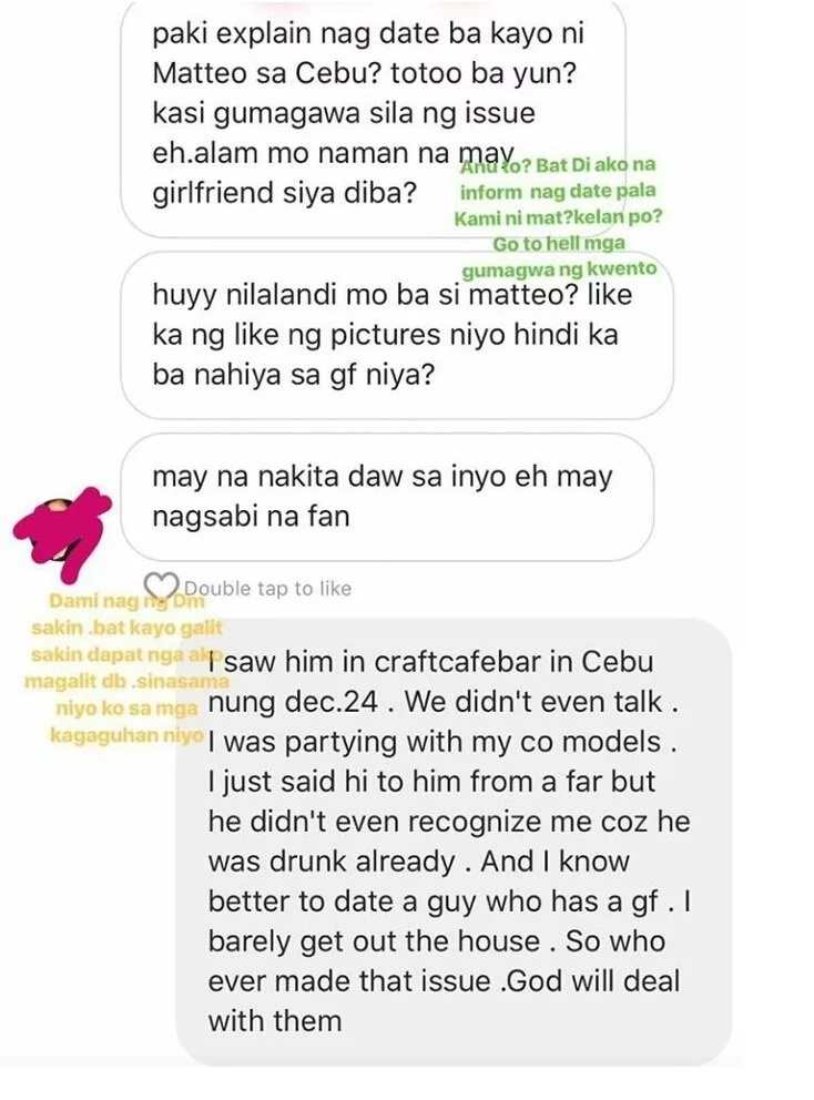 Model Sasha Tajaran breaks her silence on rumors that she is trying to steal Matteo Guidicelli from Sarah Geronimo Model Sasha Tajaran breaks her silence on rumors that she is trying to steal Matteo Guidicelli from Sarah Geronimo