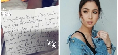 Ang tamis tamis! Julia Barretto receives sweet 'get well soon' letter from a certain "J" and we know who he is