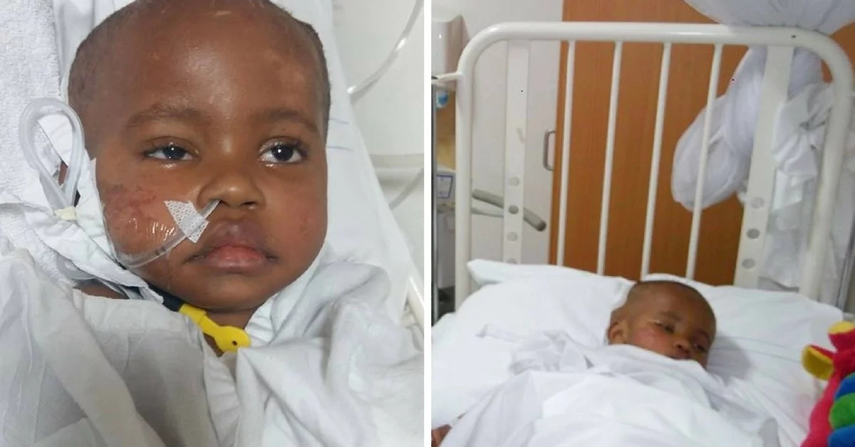 Kenyans in tears as baby Brian who's mum died in accident succumbs to brain damage a year later