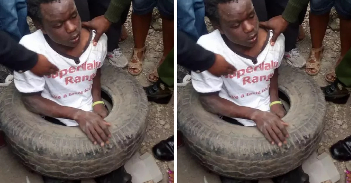 African man caught stealing gifts for his kids at a supermarket, his explanation will make you cry