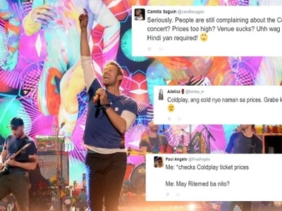 Sobra namang mahal! Netizens outraged with Coldplay's steep ticket prices