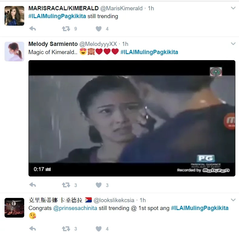Kimerald Fever is Still On Fire. Check Out These Tweets as Ikaw Lang Ang Iibigin Lands Top 1 Most Tending Topic in Twiiter #ILAIMulingPagkikita Kimerald Fever is Still On Fire. Check Out These Tweets as Ikaw Lang Ang Iibigin Lands Top 1 Most Tending Topic in Twiiter #ILAIMulingPagkikita