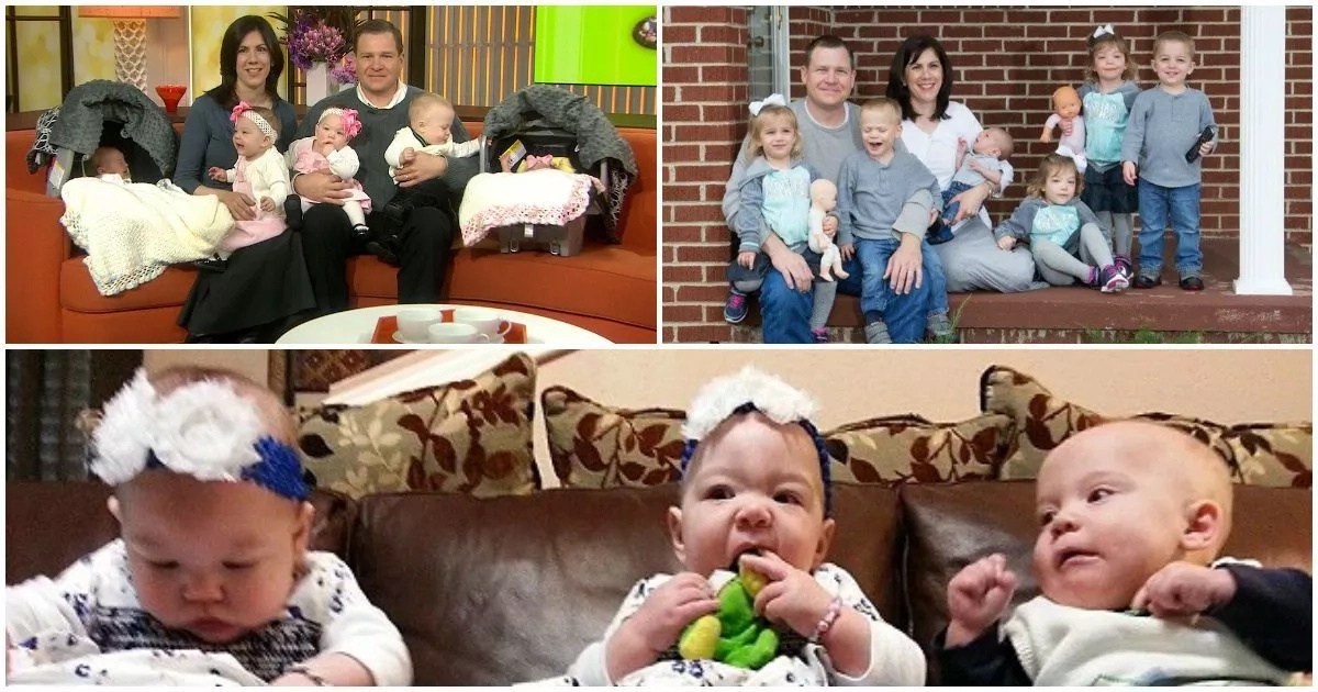 Meet couple who adopts triplets then wife finds out she's pregnant with twins one week later (photos, video)