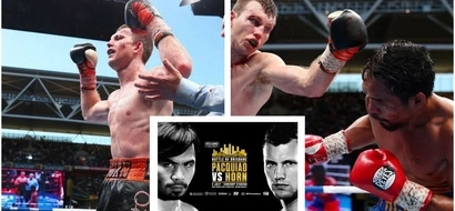 Pacquiao loses to Horn by unanimous decision. Angry celebrities tweet that Pacquiao was robbed!