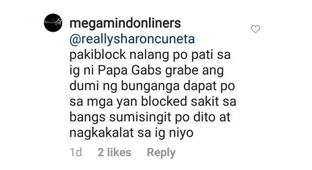 Tinawag na "ugok" ni Mega! Furious Sharon Cuneta slams basher of her TV commercial Tinawag na "ugok" ni Mega! Furious Sharon Cuneta slams basher of her TV commercial