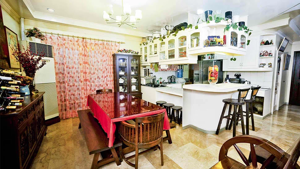 Angel Aquino’s homey kitchen and dining areas Angel Aquino’s homey kitchen and dining areas