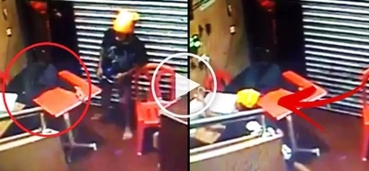 This tired Pinoy employee fell asleep on duty at a shop. What this young thief did next is terrifying!