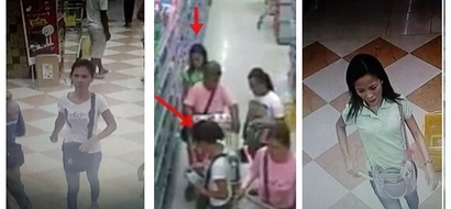 Mga walang pusong kawatan! Watch these notorious Pinay pickpockets steal P11K from an old lady at a grocery store in Tarlac