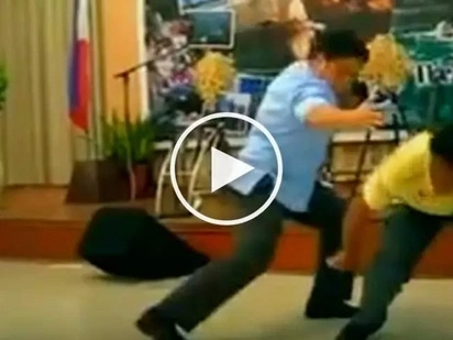 Migz Zubiri shows off his epic martial arts skills on stage in Puerto Princesa
