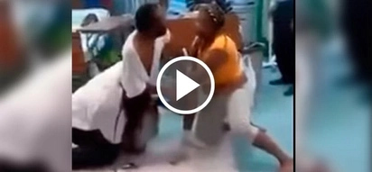 Epic video wife, husband and his mistress fight each other in hospital