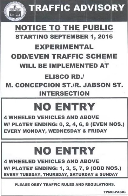 Pasig City's traffic scheme made netizens angry Pasig City's traffic scheme made netizens angry
