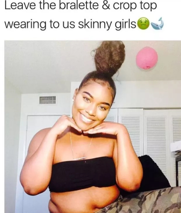 Fat and proud! Woman ruthlessly attacks Instagram users who used her photo as body-shaming meme Fat and proud! Woman ruthlessly attacks Instagram users who used her photo as body-shaming meme