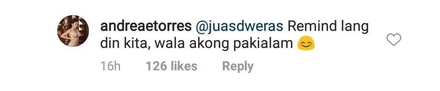 Andrea Torres reacts to basher who compared her to Marian Rivera & accused her of having plastic surgery Andrea Torres reacts to basher who compared her to Marian Rivera & accused her of having plastic surgery