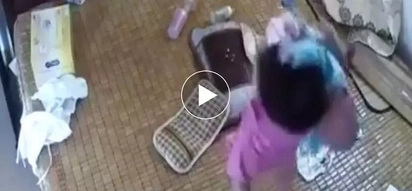 Diyos ko po! You will never want to leave your innocent babies unattended again after watching this video