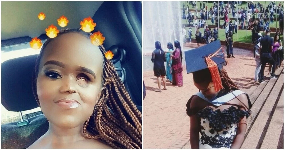 Meet brave lady who has overcome disability odds to graduate — despite being discouraged by her lecturer