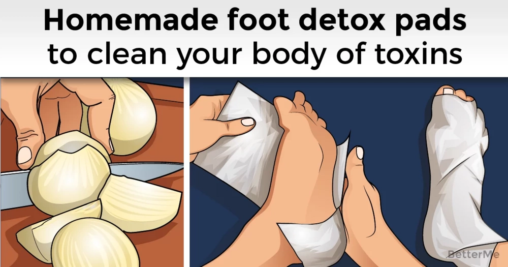 Homemade foot detox pads can help clean