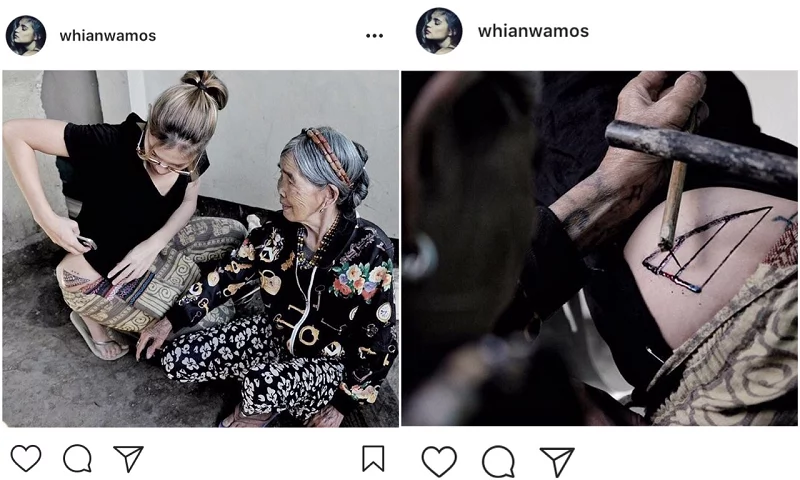 Rhian Ramos Gets Inked by Whang-Od Rhian Ramos Gets Inked by Whang-Od