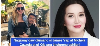 Nagaway dahil kay Kris? James Yap and Michela Cazzola allegedly had a quarrel because of Kris Aquino