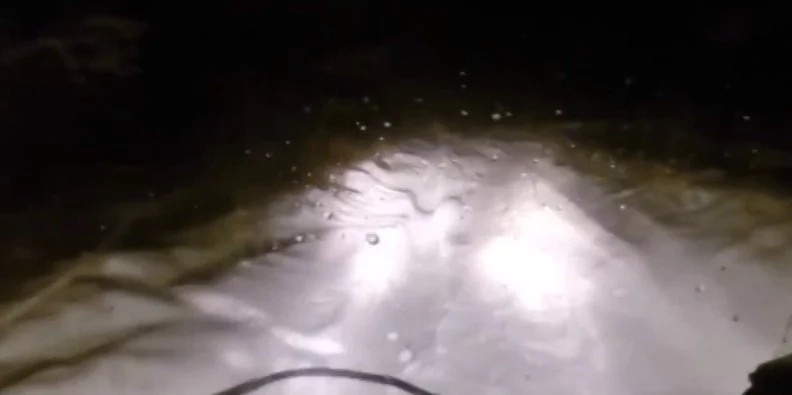 Russians Were On The Night Road, When Suddenly BIG FOOT Appeared In Front Of Them Russians Were On The Night Road, When Suddenly BIG FOOT Appeared In Front Of Them