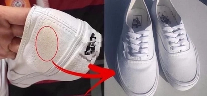Sa mga maporma diyan! This netizen shows you how to clean your white sneakers