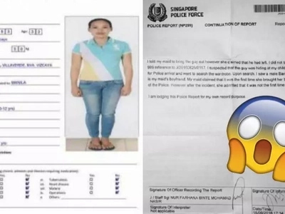 Uh-oh! This netizen warns of this terrible Pinay maid in Singapore who did this to her employer