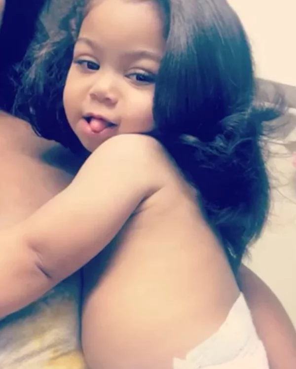 Aiden with her straightened hair. Photo: Instagram/The Shade Room Aiden with her straightened hair. Photo: Instagram/The Shade Room