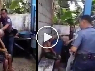 Kindhearted cops takes care of old man abandoned by his children in Zamboanga