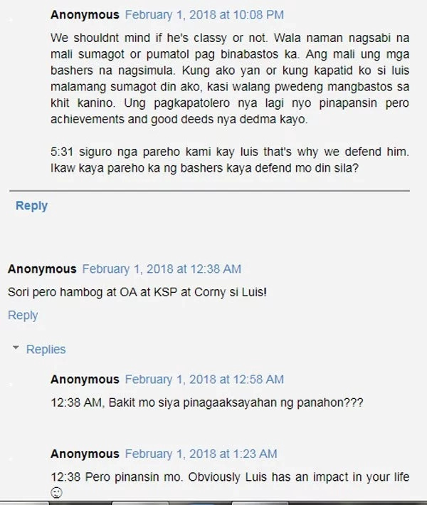 Netizens starting to lose respect for Luis Manzano with each rude rant Netizens starting to lose respect for Luis Manzano with each rude rant