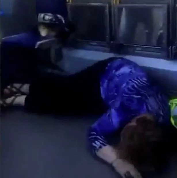 Grandma gets knocked out on bus my younger passenger! Grandma gets knocked out on bus my younger passenger!