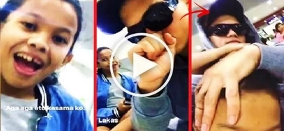 Awra Briguela & Iñigo Pascual were caught on video doing this at the airport! That was so unexpected!