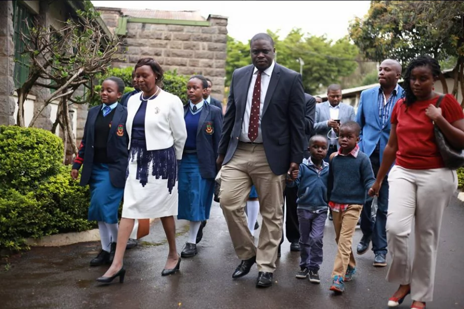 Sakaja, his rarely seen wife and their sons are family goals in these 5