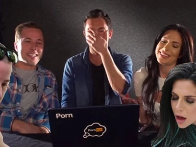 Pornstar couple watch each other's porn videos for the first time
