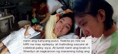 Isang mahinang katok sa puso niyo! Bedridden girl with cerebral palsy and encephalitis relies on your help to extend her life