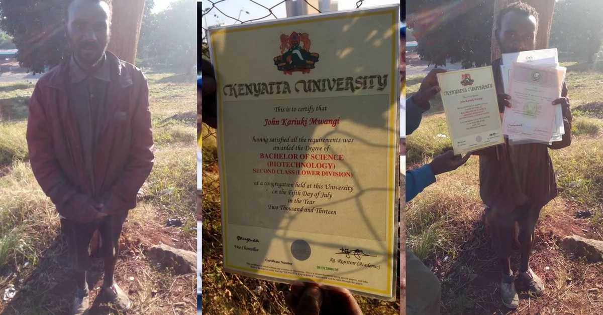 Meet university graduate who lives as a beggar on the streets (photos)