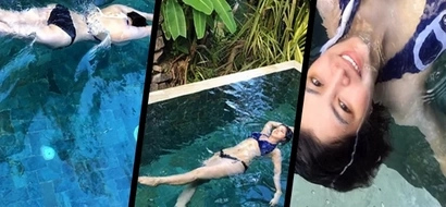 Angel Locsin shared her breathtaking swimming suit photos