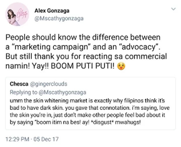 Alex Gonzaga responds haughtily to basher critique Alex Gonzaga responds haughtily to basher critique