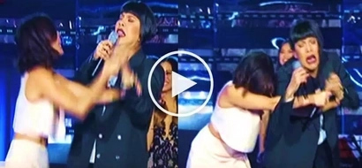 Hysterical Vice Ganda violently stops Anne Curtis from singing on ‘It’s Showtime’: 'Para mo nang awa!'