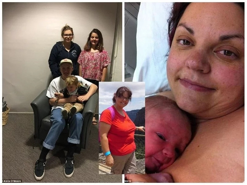 43-year-old woman discovers she was pregnant on the day she gives birth (photos)