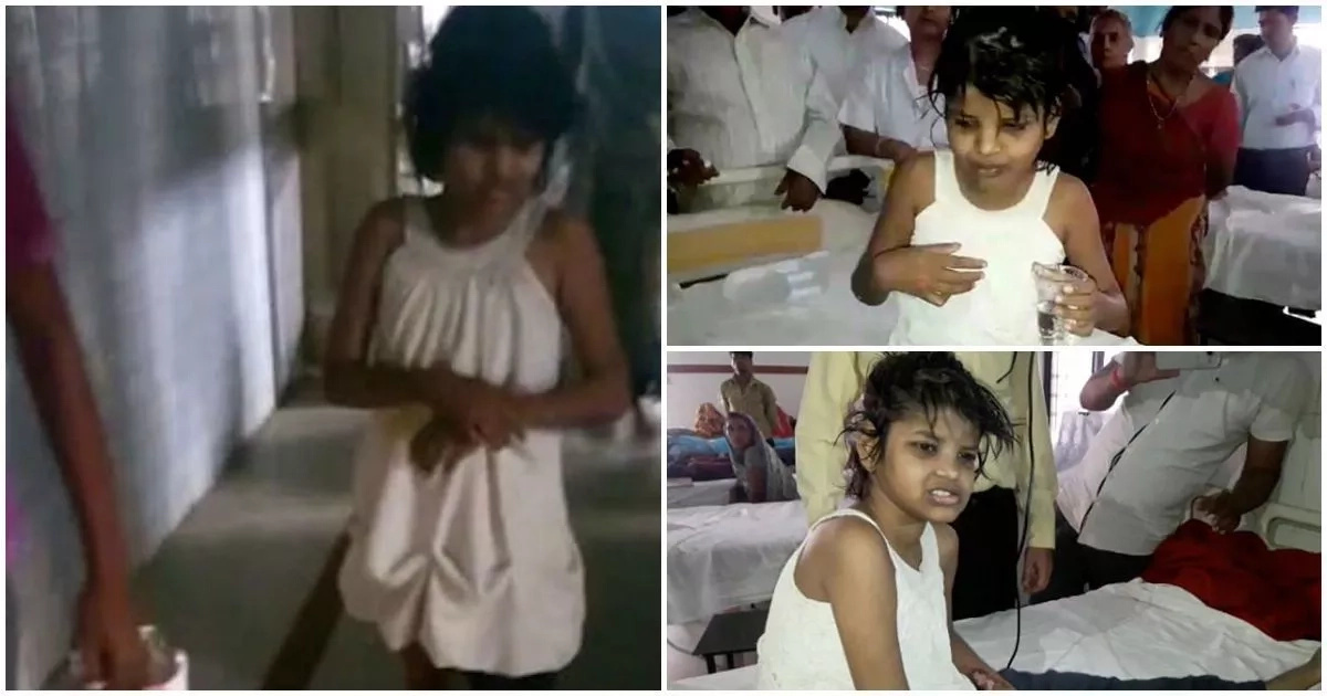 Girl, 8, found living with monkeys, is filmed walking upright for the first time (photos, video)