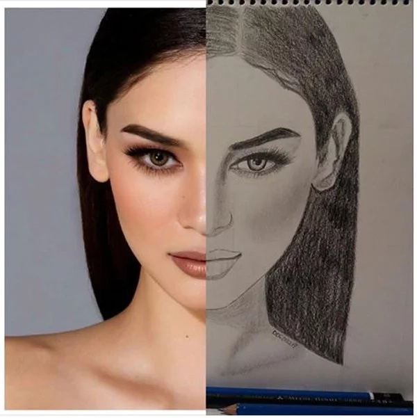 Donna liked drawing celebrities for her hobby. (Photo credit: Facebook) Donna liked drawing celebrities for her hobby. (Photo credit: Facebook)