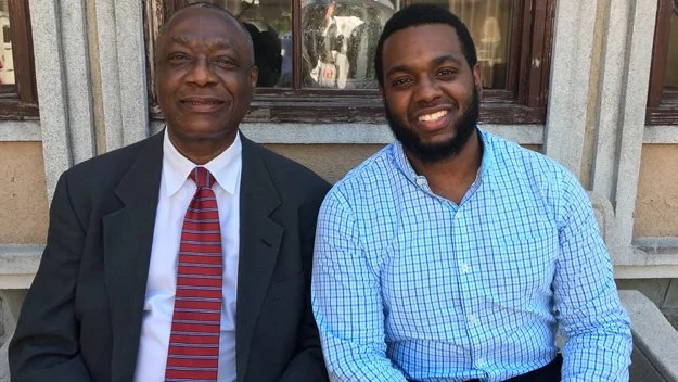 Pride as dad, 63, and son, 27, graduate from the same university together