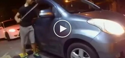 Nakakatakot na criminal! Dangerous Malaysian armed with deadly machete robs helpless victims