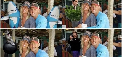 Couple asked help from internet to photoshop their engagement photo. Wish granted and it was way beyond their expectation