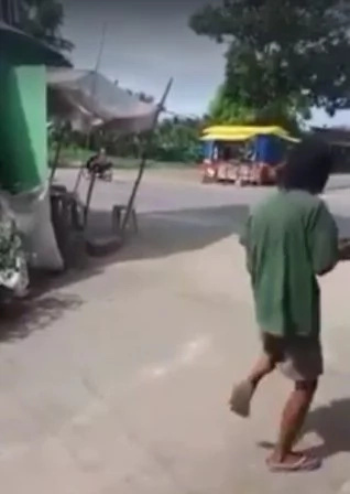 Old man dances to famous dance craze Old man dances to famous dance craze