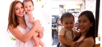 Napaka-cute talaga! Alex Gonzaga gets star struck while meeting Iya Villania and her baby Primo at a Happy Cup branch!
