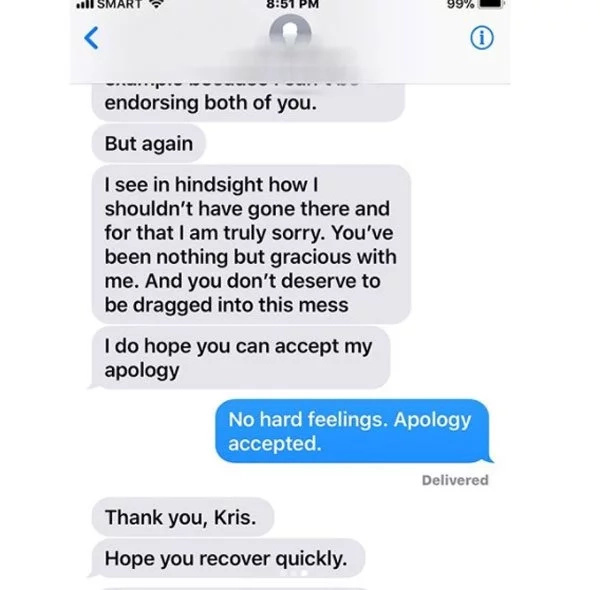 Kris Aquino graciously accepts apology of James Deakin Kris Aquino graciously accepts apology of James Deakin